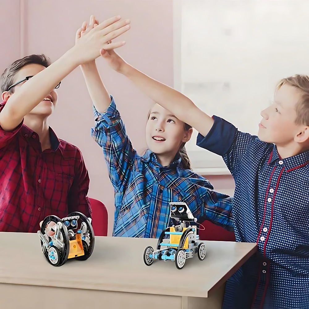 Solar Robot Building Blocks 12 - Science Project Robot review and price
