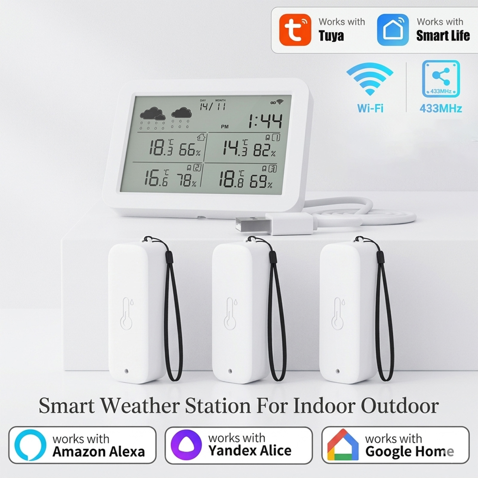 Tuya WiFi+RF433 Weather Statio - Weather Station Indoor review and price